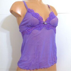 NWOT Purple Sheer Pajama Top Onesize